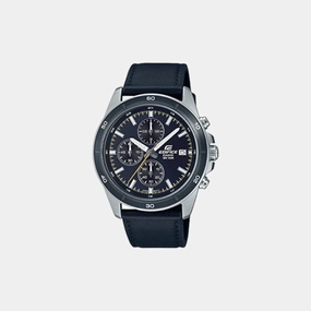 Edifice Men's Blue Chronograph Leather Watch ED570 - EFR-526L-2CVUDF