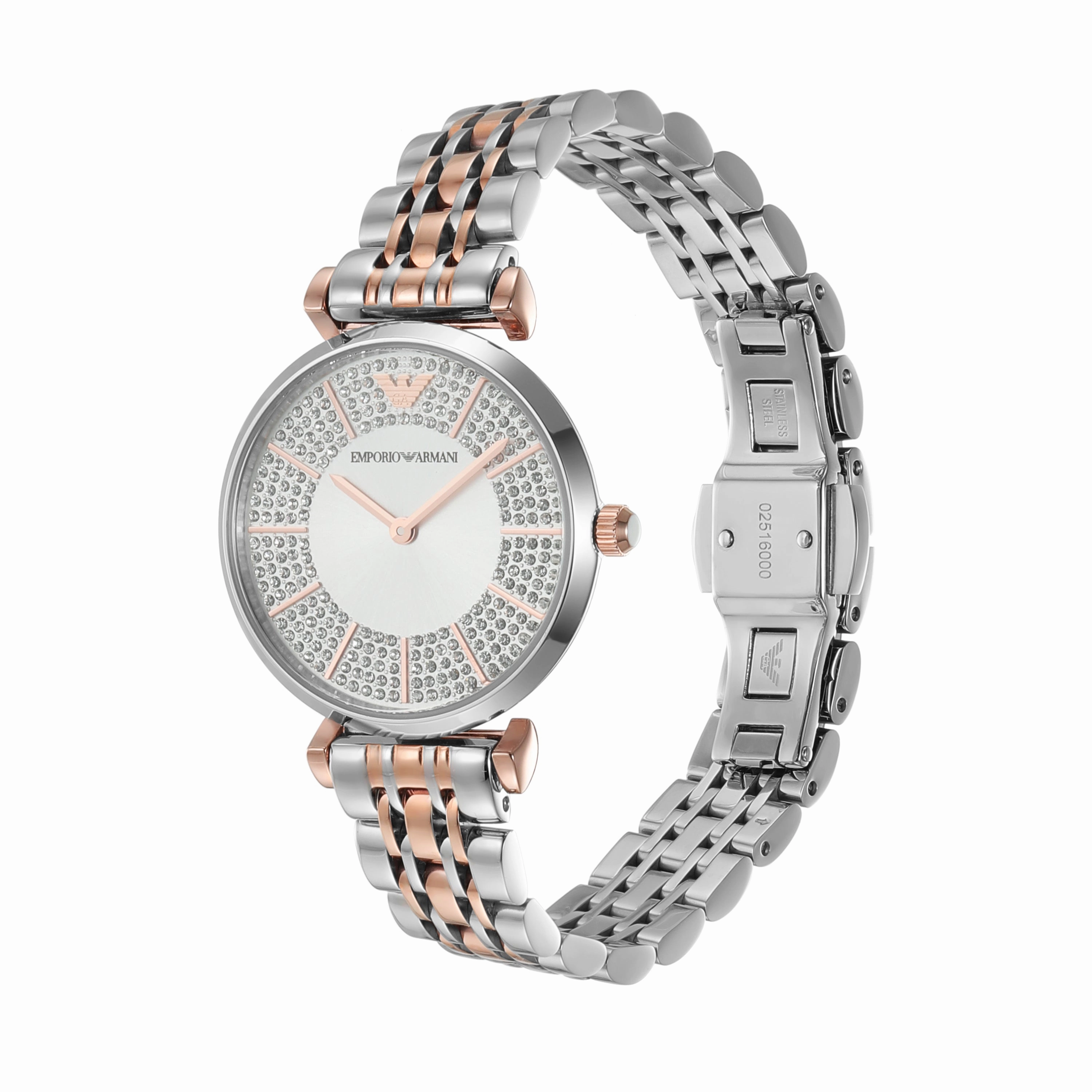 Emporio Armani Eco Luxe Two Tone Women's Watch Stainless Steel AR11537