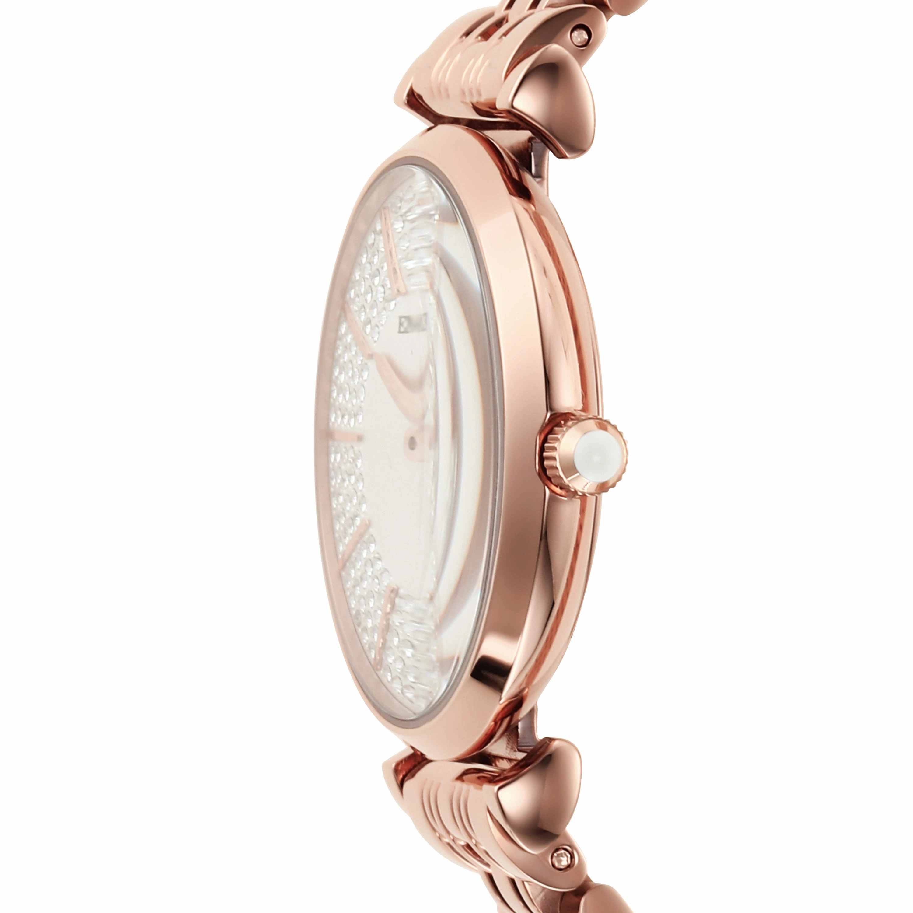 Emporio Armani Elegant Rose Gold Women's Steel Watch AR11446