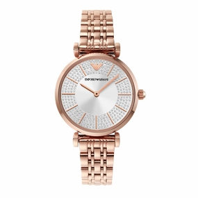 Emporio Armani Elegant Rose Gold Women's Steel Watch AR11446