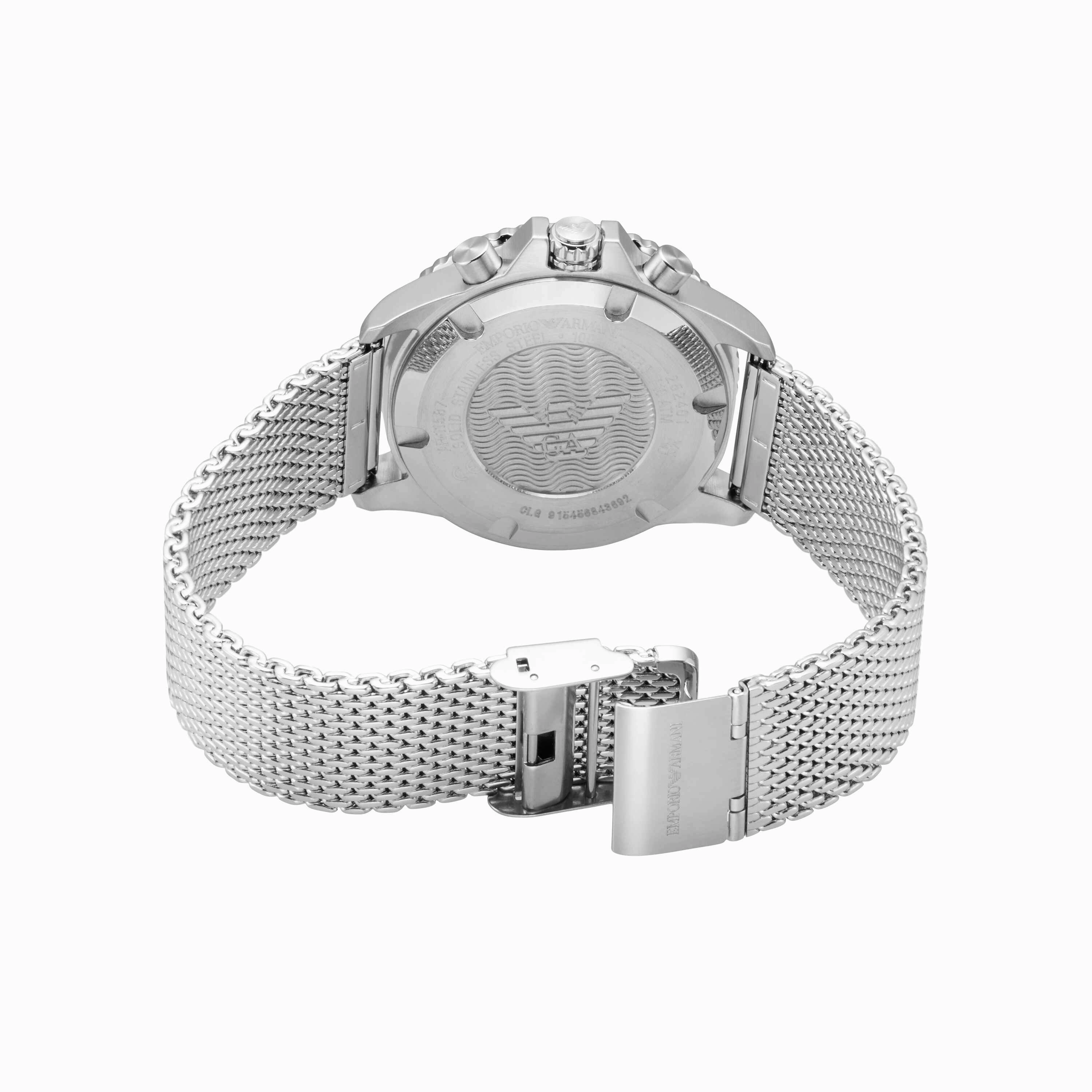 Emporio Armani Silver Tone Chronograph Watch AR11587