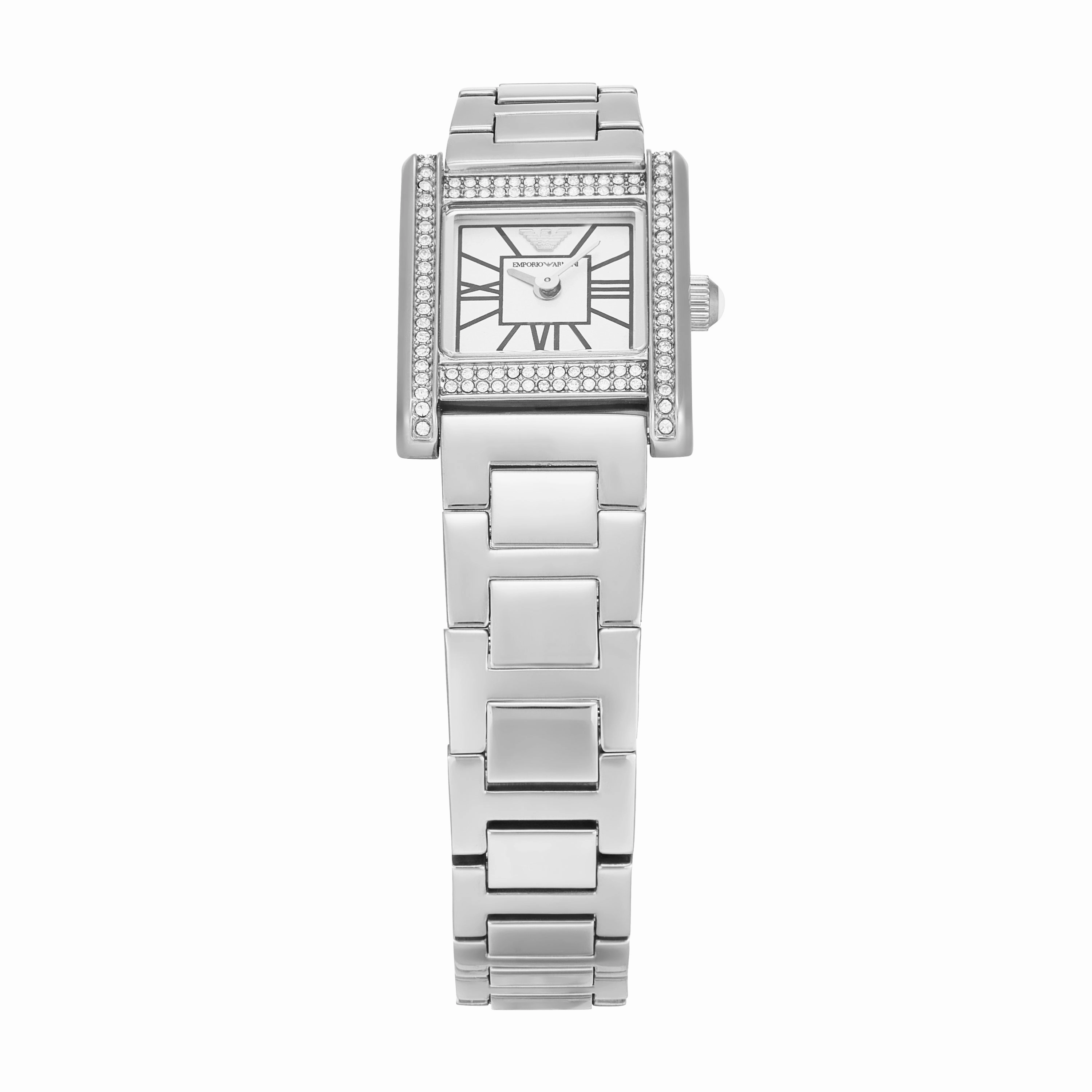 Emporio Armani Two-Hand Mother of Pearl Dial Stainless Steel Watch AR11662