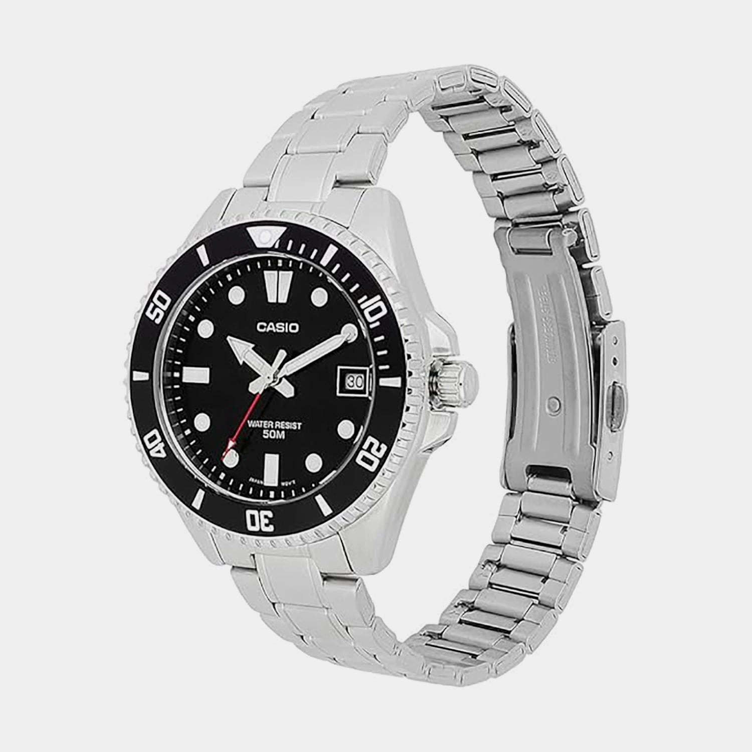 Enticer Men Black Dial Analog Stainless Steel  MDV-10D-1A1VDF - A2195