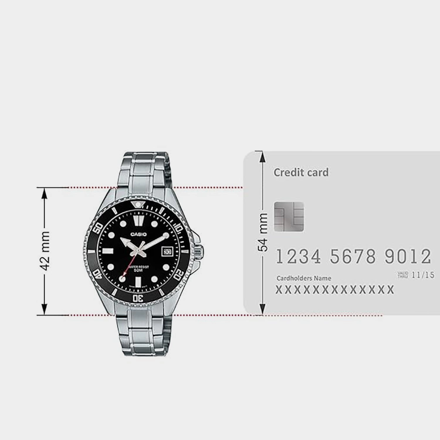 Enticer Men Black Dial Analog Stainless Steel  MDV-10D-1A1VDF - A2195