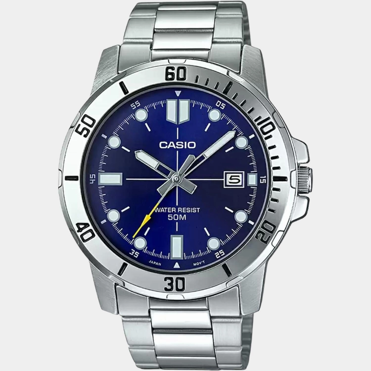 Enticer Men's Analog Stainless Steel Watch A1364 - MTP-VD01D-2EVUDF