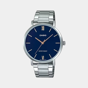 Enticer Men's Analog Stainless Steel Watch A1613 - MTP-VT01D-2BUDF