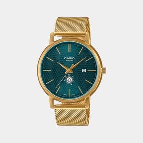 Enticer Men's Analog Stainless Steel Watch A2056 - MTP-B125MG-3AVDF