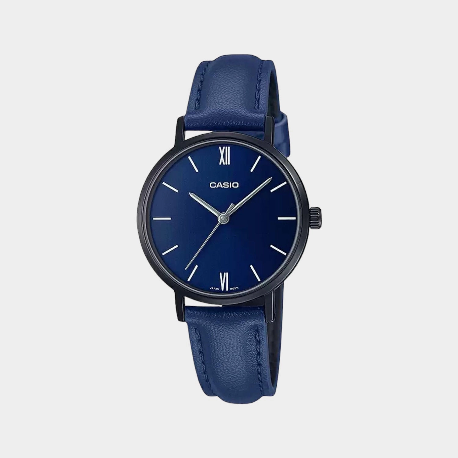 Enticer Women's Analog Leather Watch A2001 - LTP-VT02BL-2AUDF