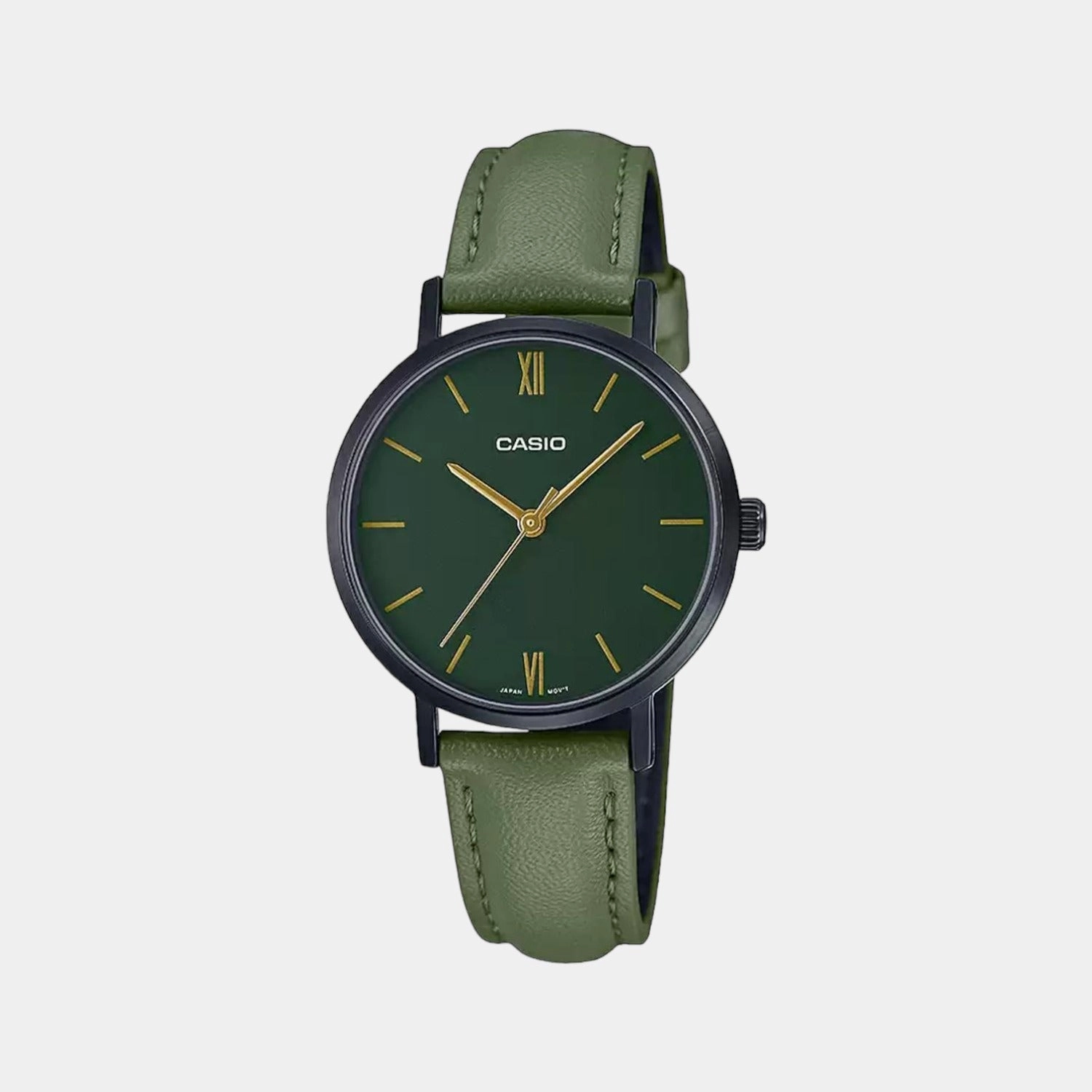 Enticer Women's Analog Leather Watch A2002 - LTP-VT02BL-3AUDF