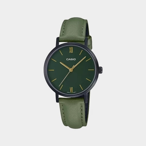 Enticer Women's Analog Leather Watch A2002 - LTP-VT02BL-3AUDF