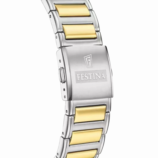 Festina Black Dial Stainless Steel Strap Men's Watch F20637/4