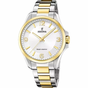 Festina Solar Energy Silver Stainless Steel 316L Men's Watch F20657/1