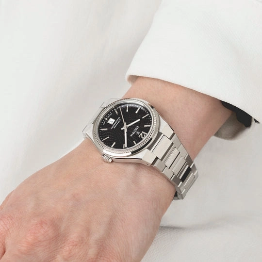 Festina Swiss Made Black Dial Stainless Steel Bracelet Women's Watch F20052/8