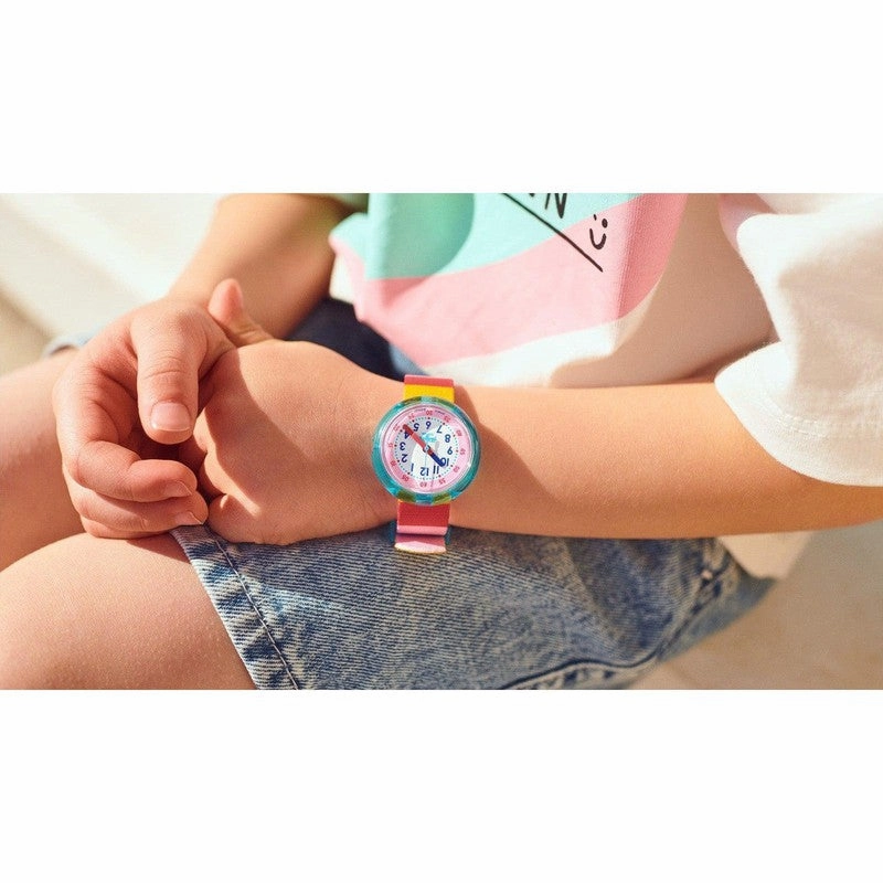 Flik Flak STRIPY PINK Watch FPNP113