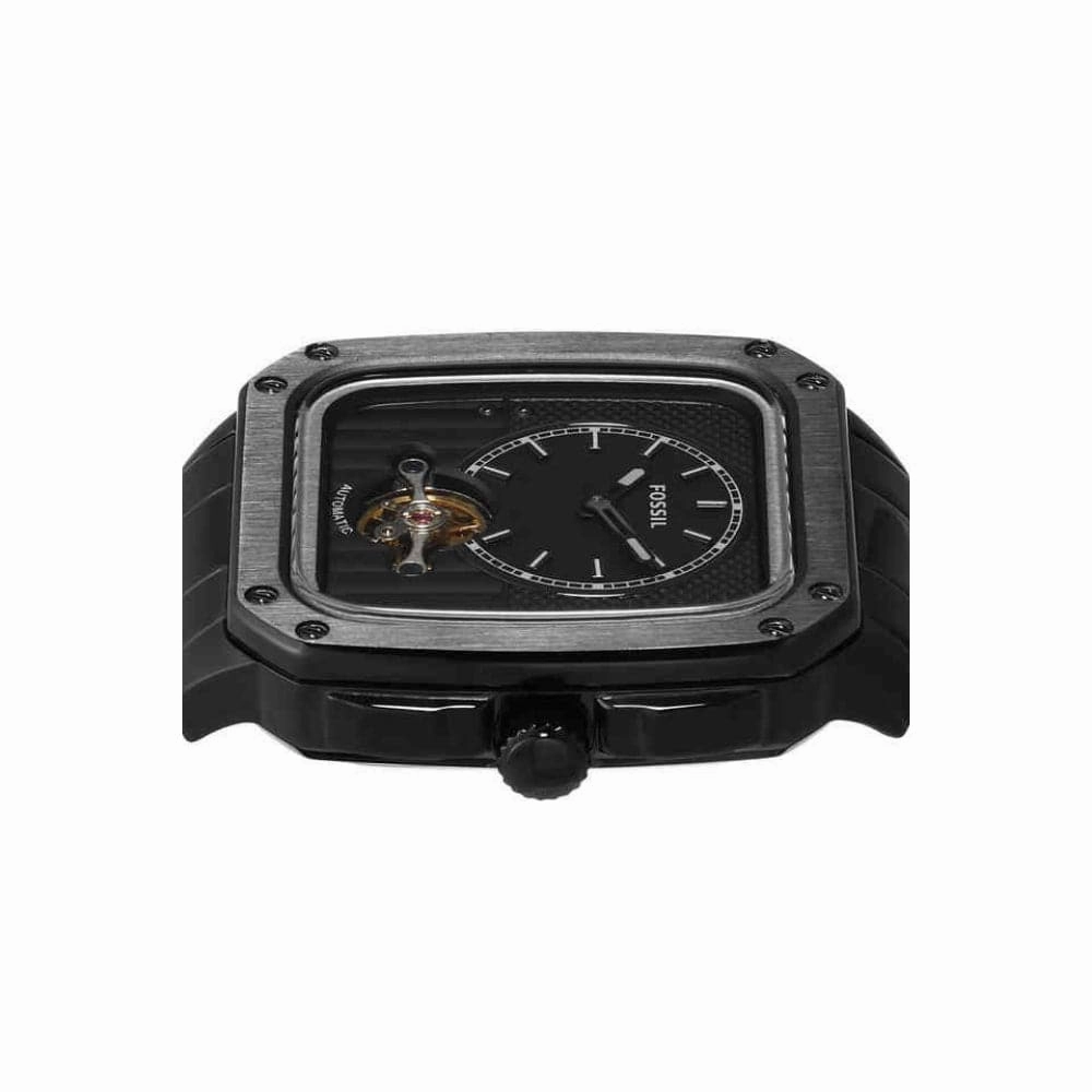 Fossil Automatic Black Dial And Stainless Steel Strap Men Watch ME3238