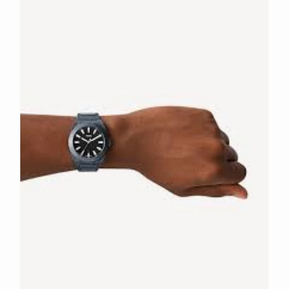Fossil Black Dial And Gray Stainless Steel Strap Men Watch CE5027