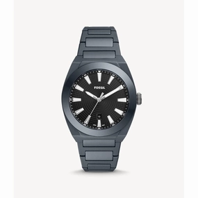 Fossil Black Dial And Gray Stainless Steel Strap Men Watch CE5027