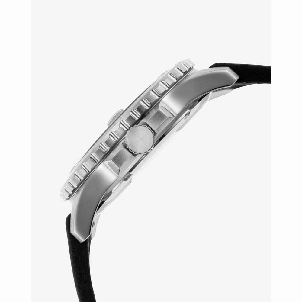 Fossil Black Dial Silicone Strap Men Watch FS5947P