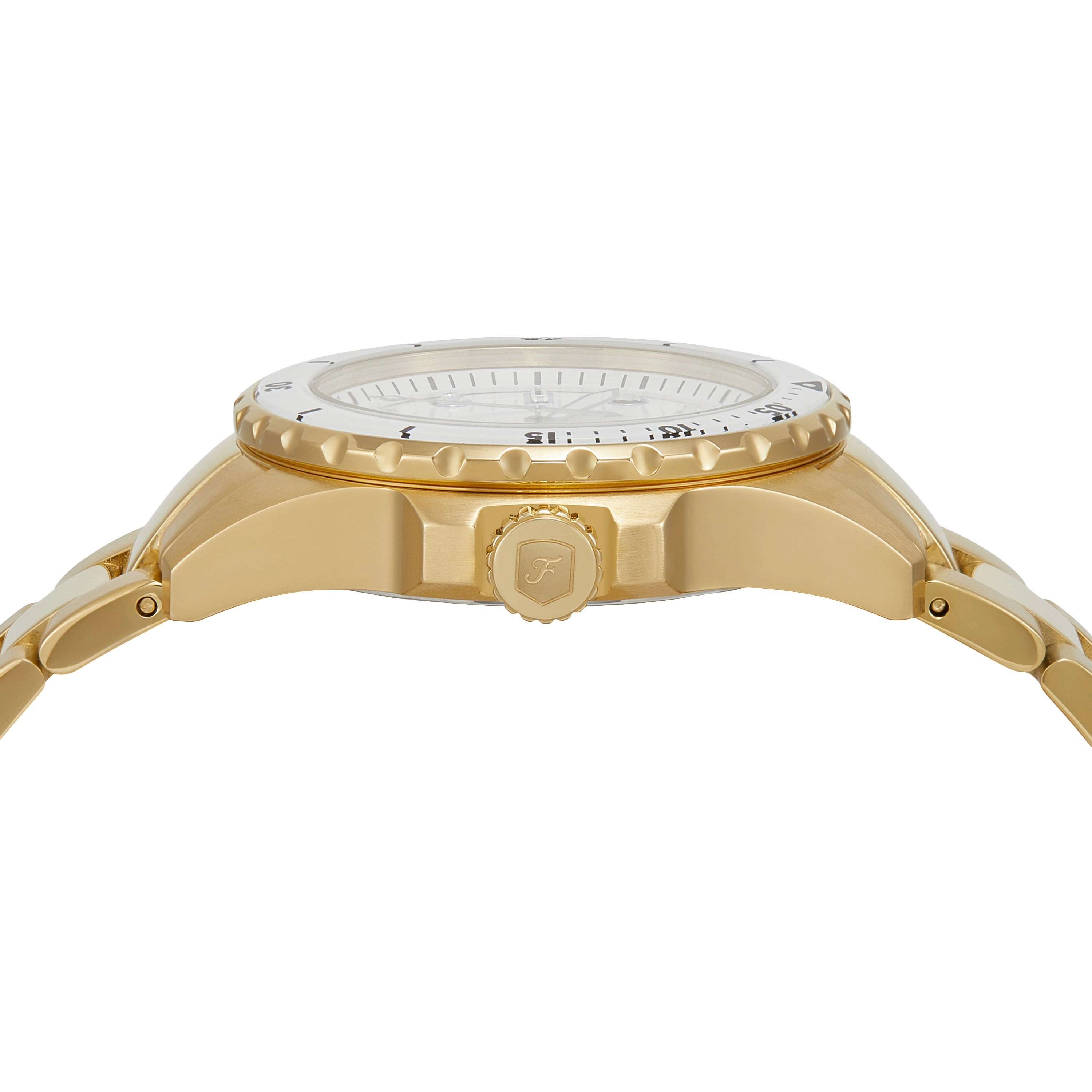Fossil Blue Dive Three-Hand Gold-Tone Stainless Steel Watch ES5350