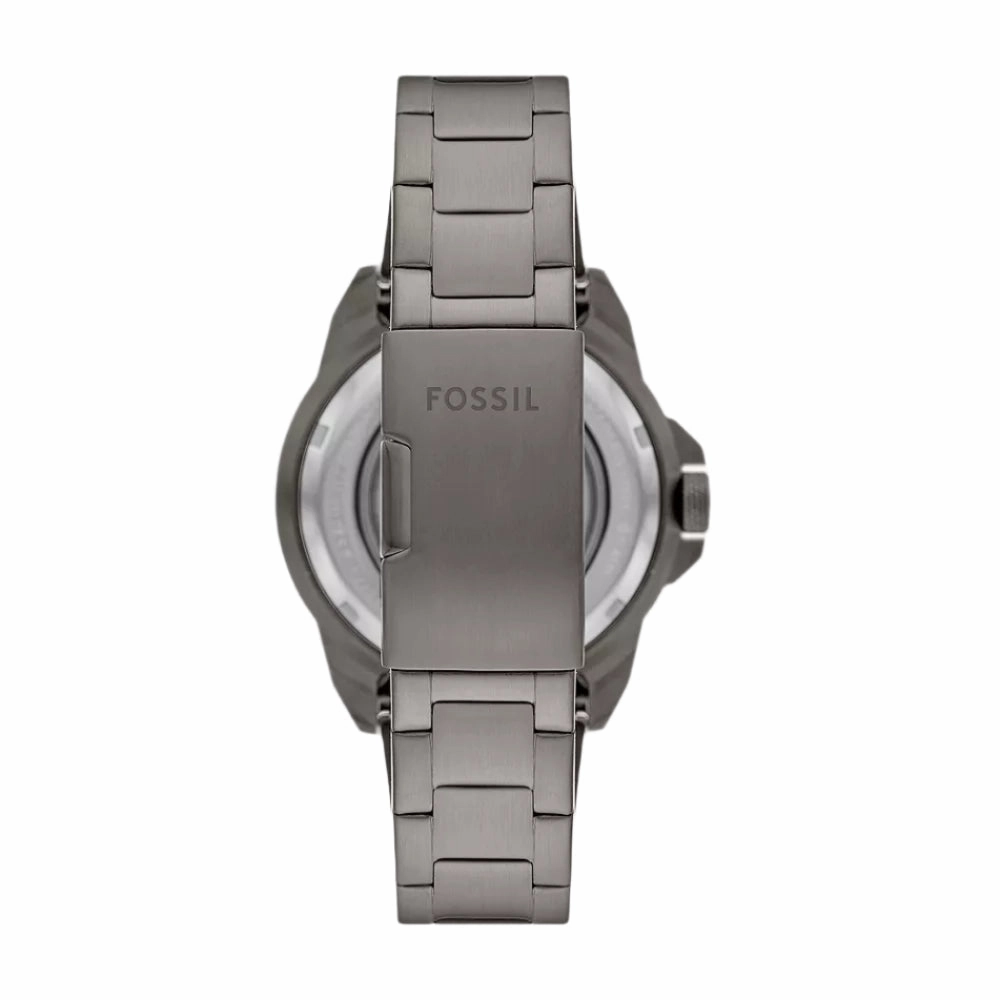 Fossil Bronson Smoke Grey Stainless Steel Mens Watch ME3218