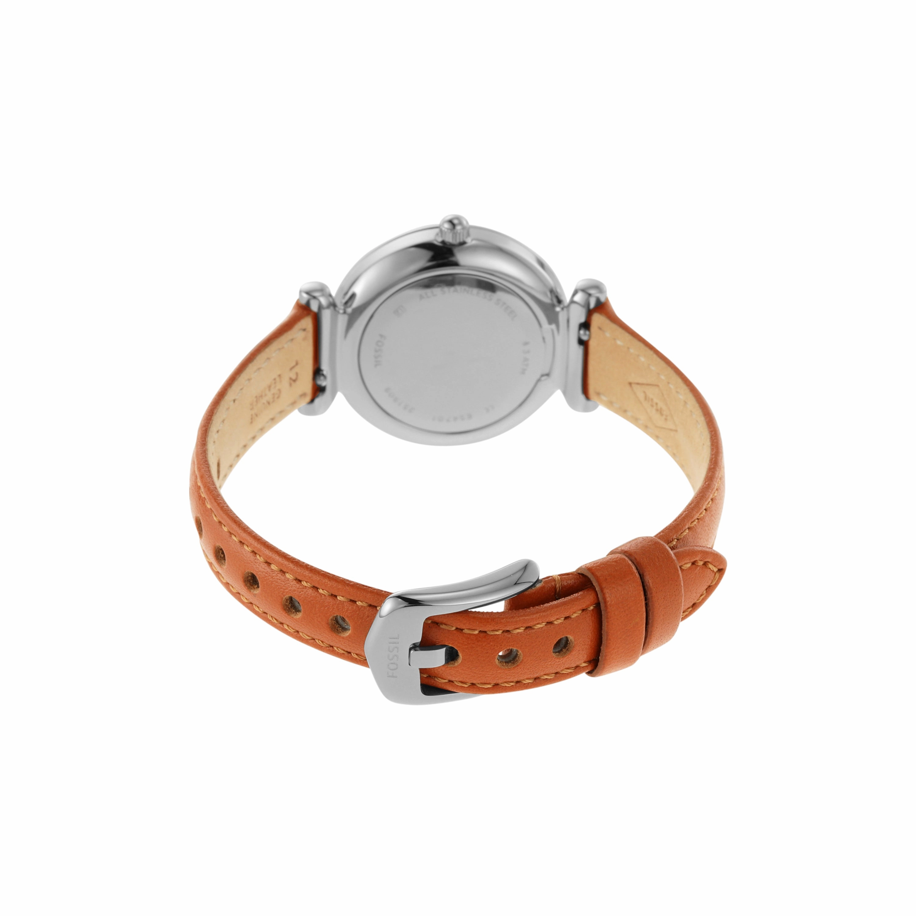 Fossil Carlie Mini Brown Leather Band Watch ES4701