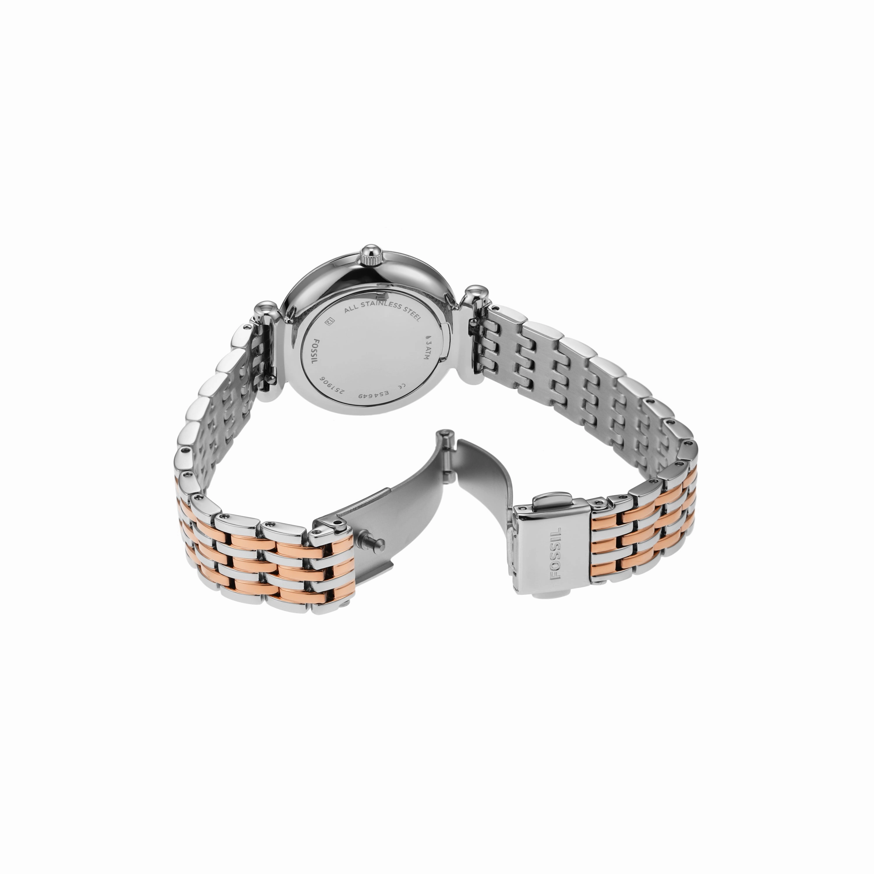 Fossil Carlie Mini Two-Tone Stainless Steel Watch ES4649