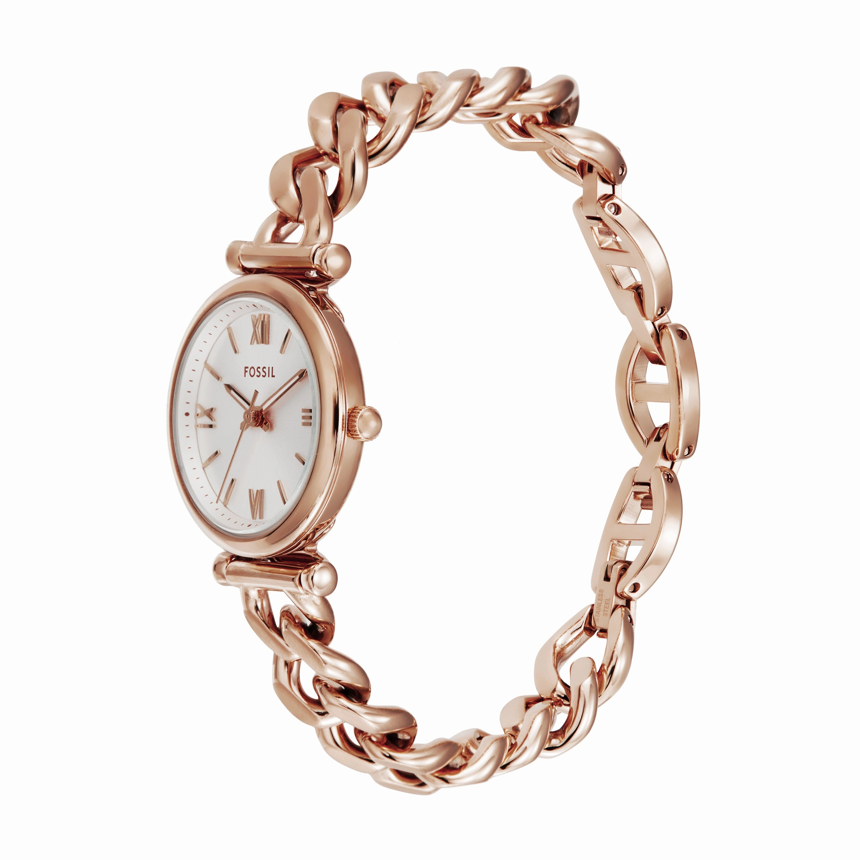 Fossil Carlie Rose Gold-Tone Stainless Steel Women's Watch ES5330