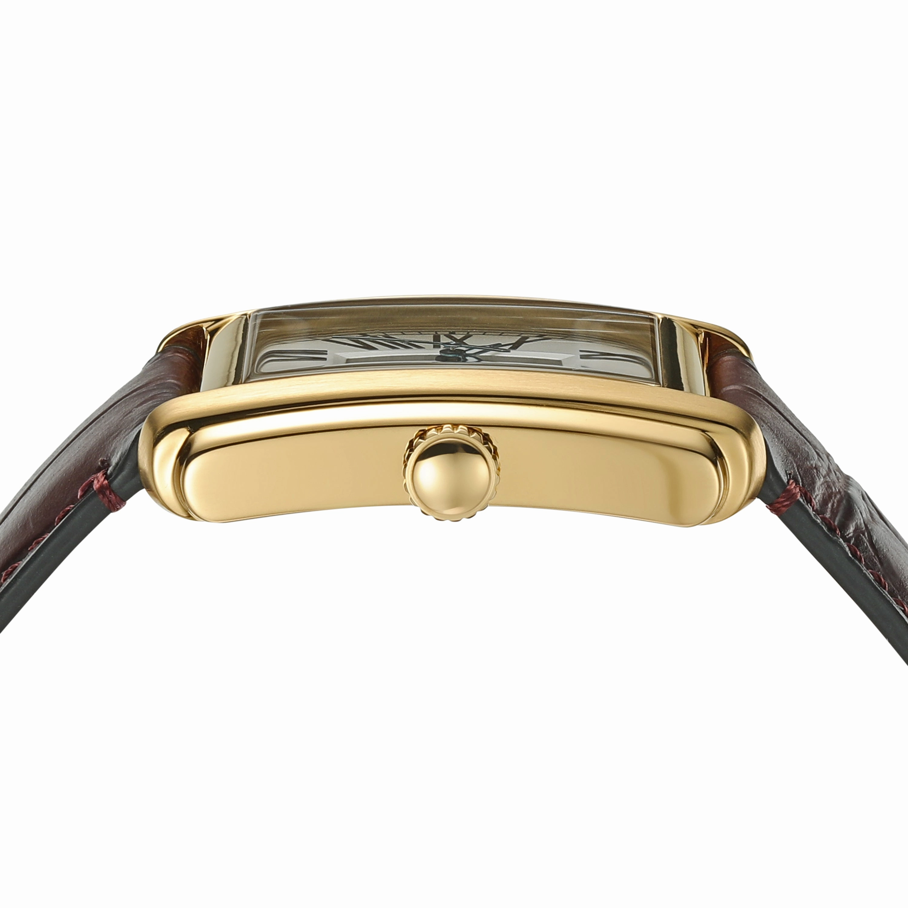 Fossil Carraway Three-Hand Brown Croco Leather Watch FS6011