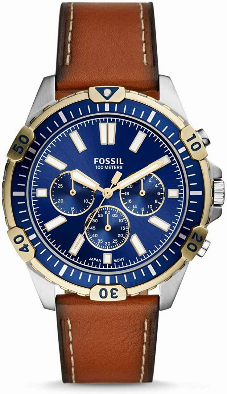 Fossil Chronograph Blue Dial Mens Watch FS5625