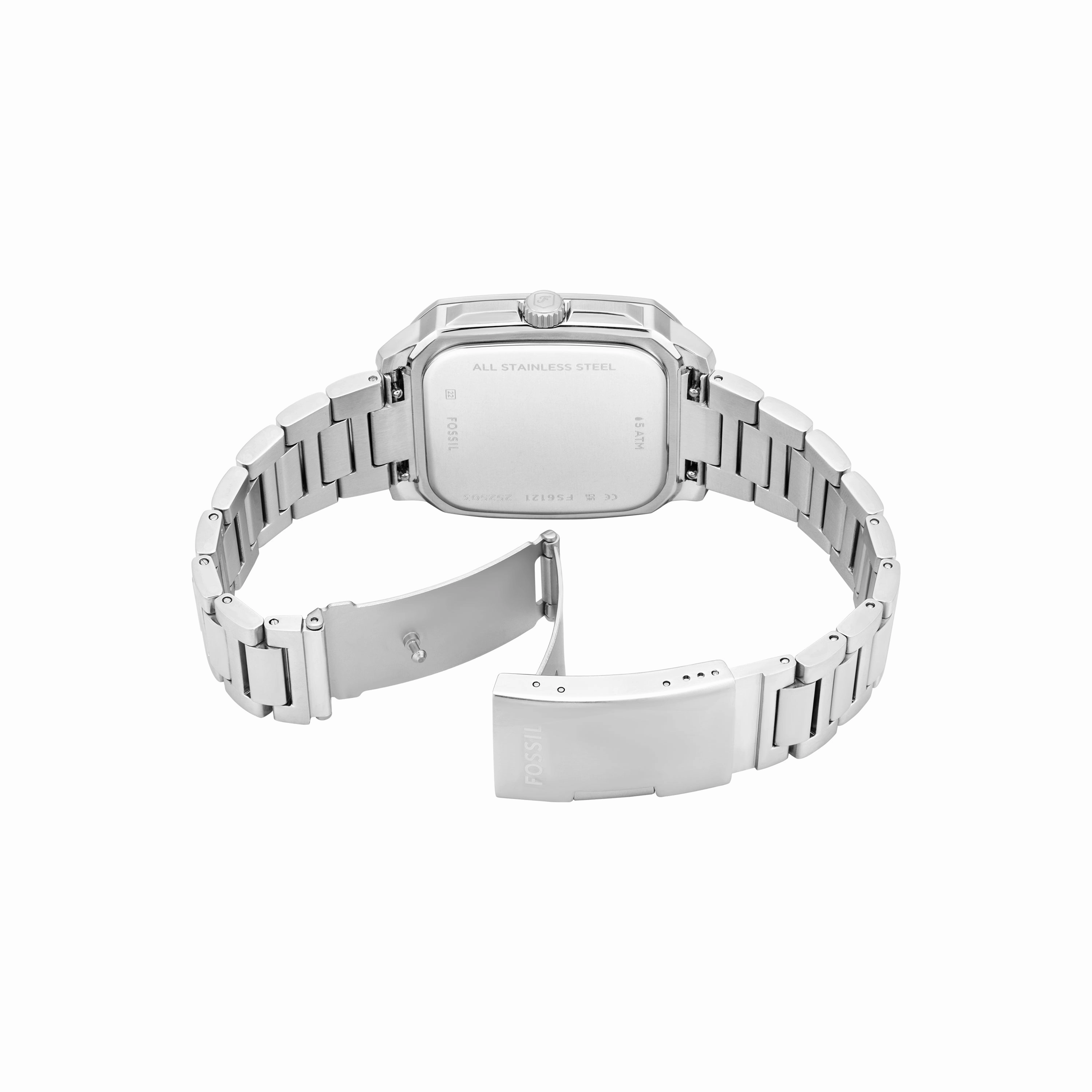 Fossil Crosby Three-Hand Blue Dial Stainless Steel Watch FS6121