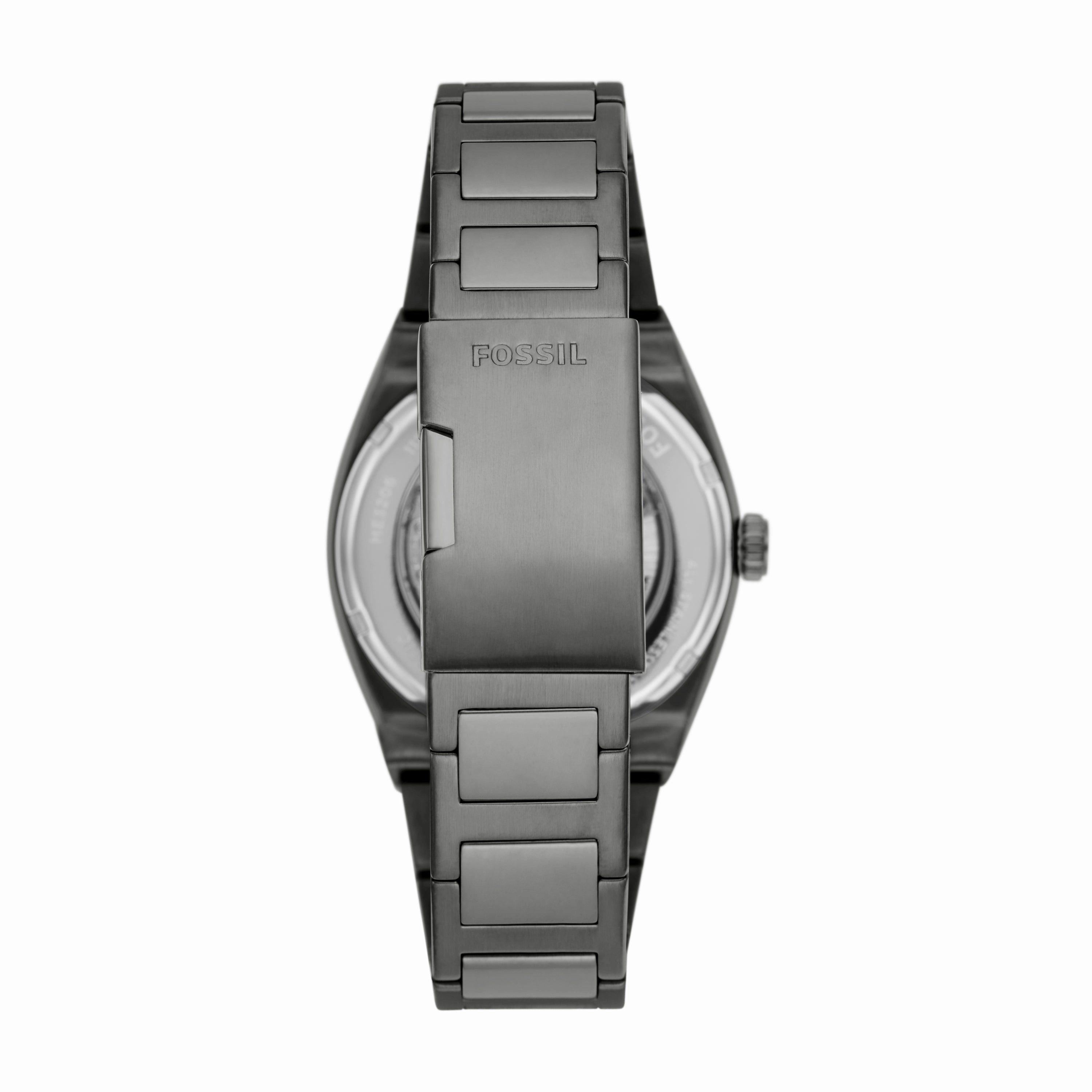 Fossil Everett Automatic Black Dial Mens Watch ME3206