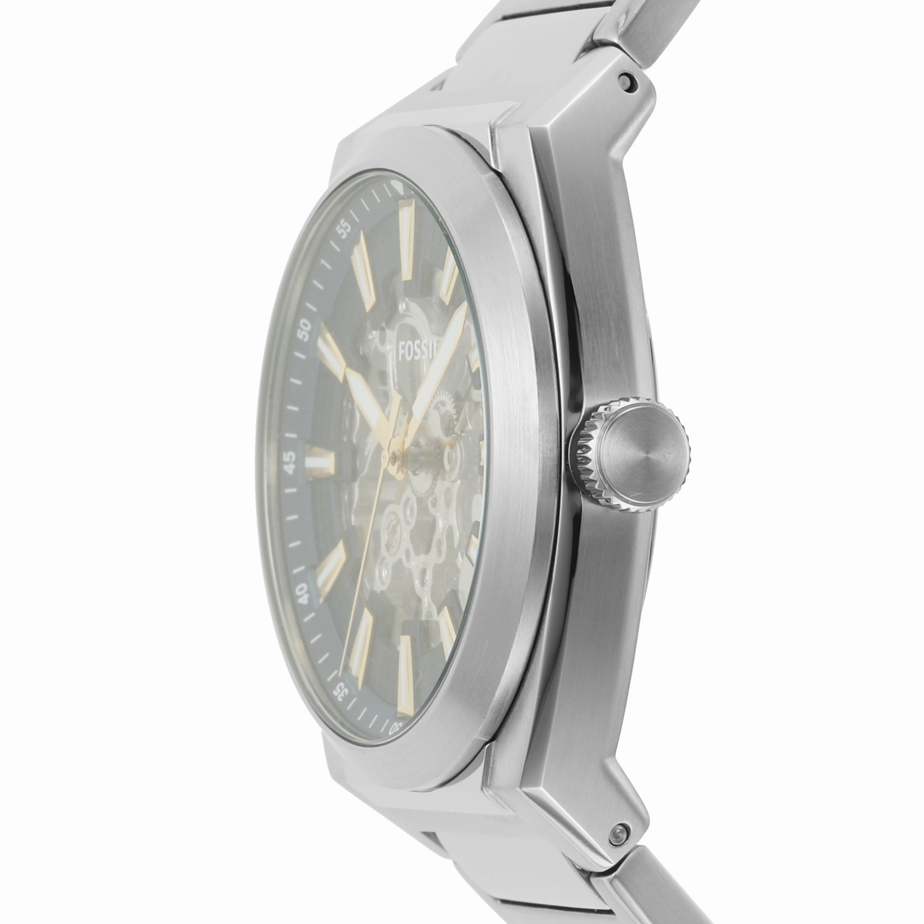 Fossil Everett Automatic Blue Dial Mens Watch ME3220