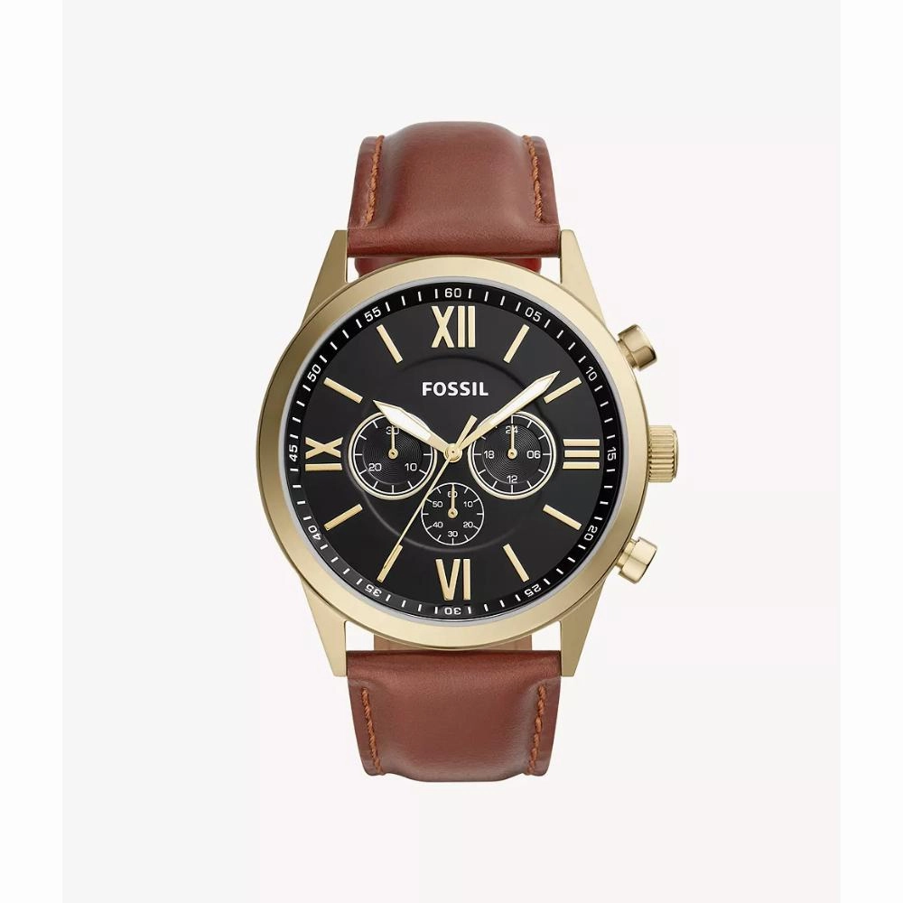 Fossil Flynn Chronograph Brown Leather Men's Watch BQ2261P