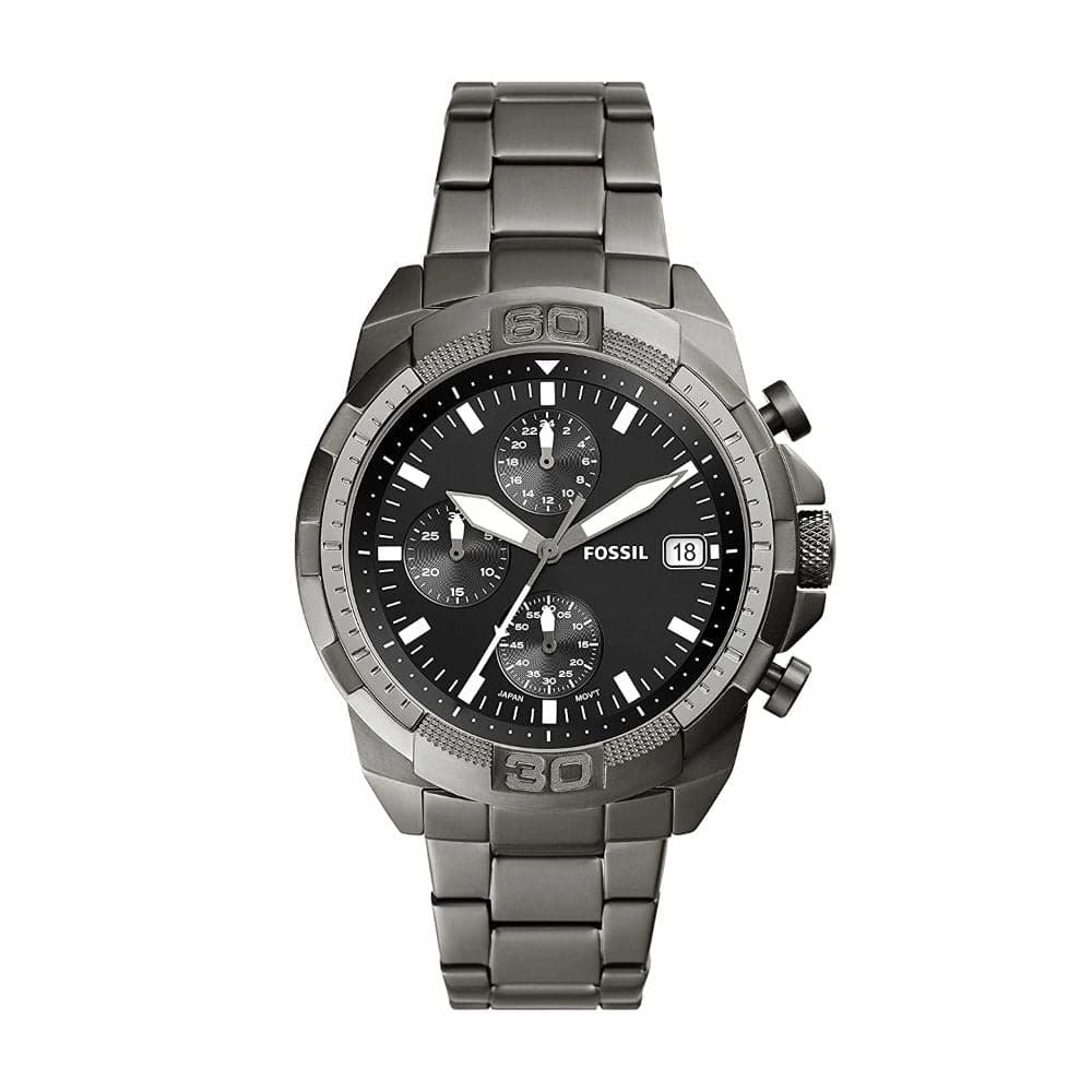 FOSSIL FS5852P BRONSON CHRONOGRAPH SMOKE STAINLESS STEEL MEN'S WATCH