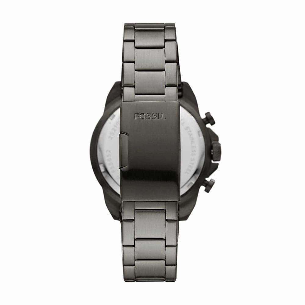 FOSSIL FS5852P BRONSON CHRONOGRAPH SMOKE STAINLESS STEEL MEN'S WATCH