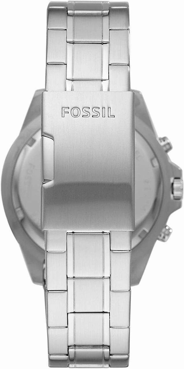 Fossil Garrett Chronograph Blue Dial Stainless Steel Mens Watch FS5623