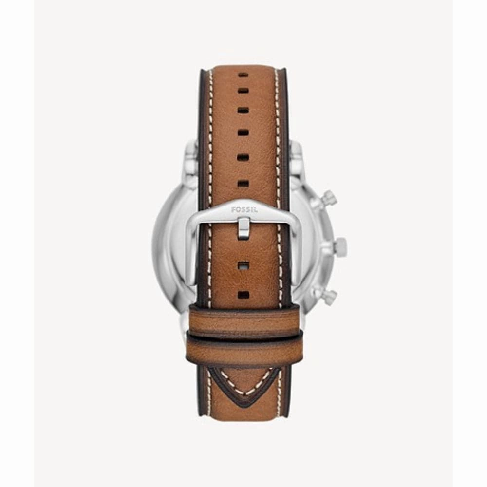 Fossil Green Dial And Brown Leather Strap Men Watch FS5963P