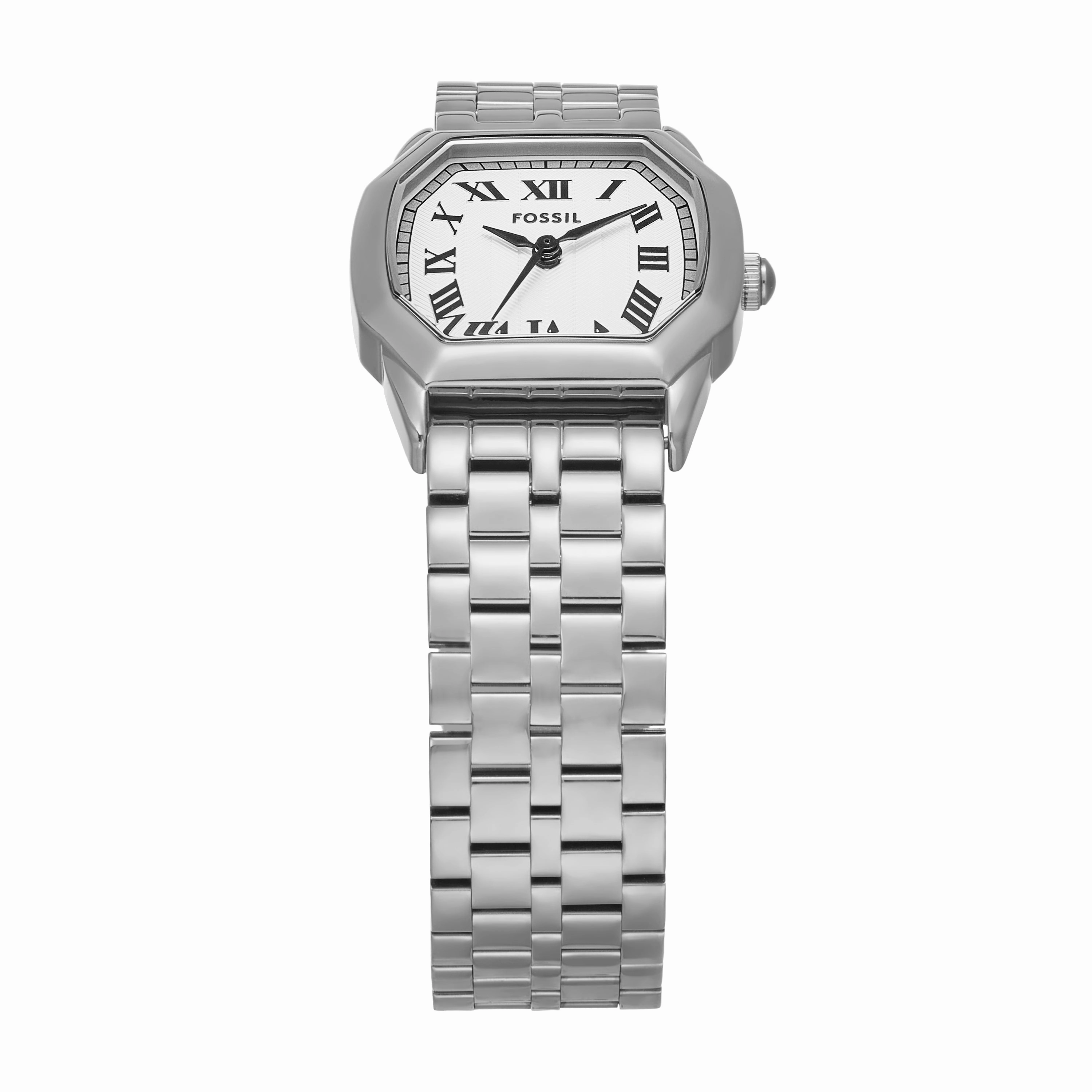 Fossil Harlow Three-Hand Cream Dial Stainless Steel Watch ES5363