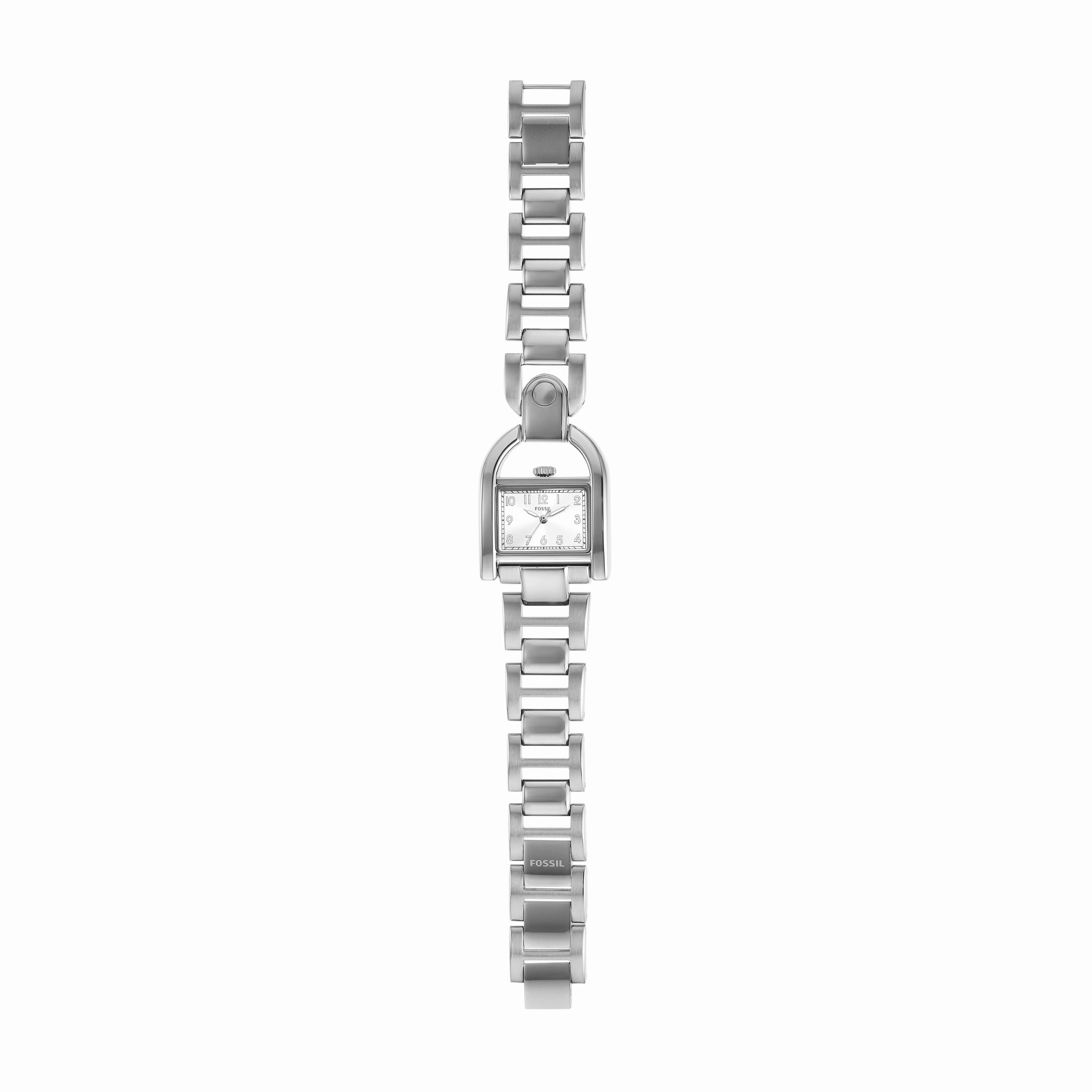 Fossil Harwell Sleek Stainless Steel Three-Hand Watch ES5326