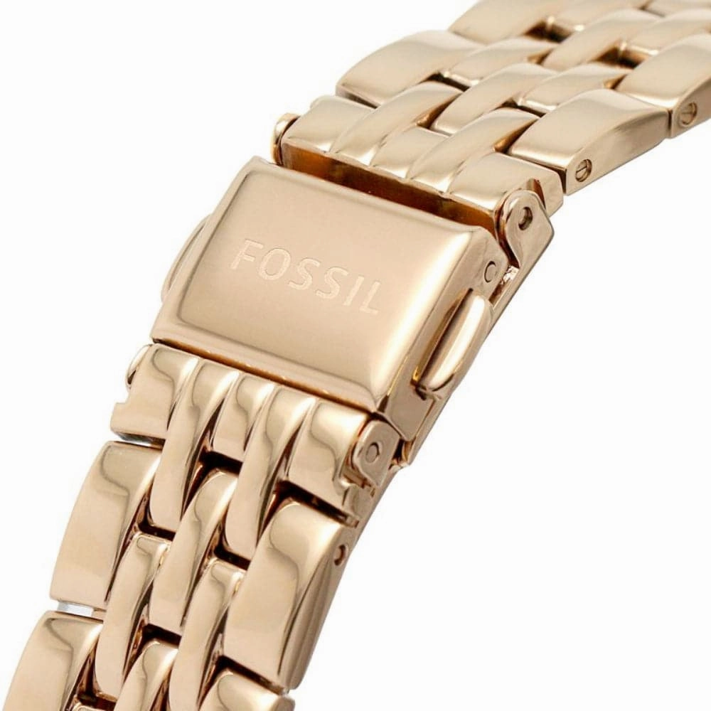 Fossil Jacqueline Rose Gold Necklace & Watch Set ES5252SETP