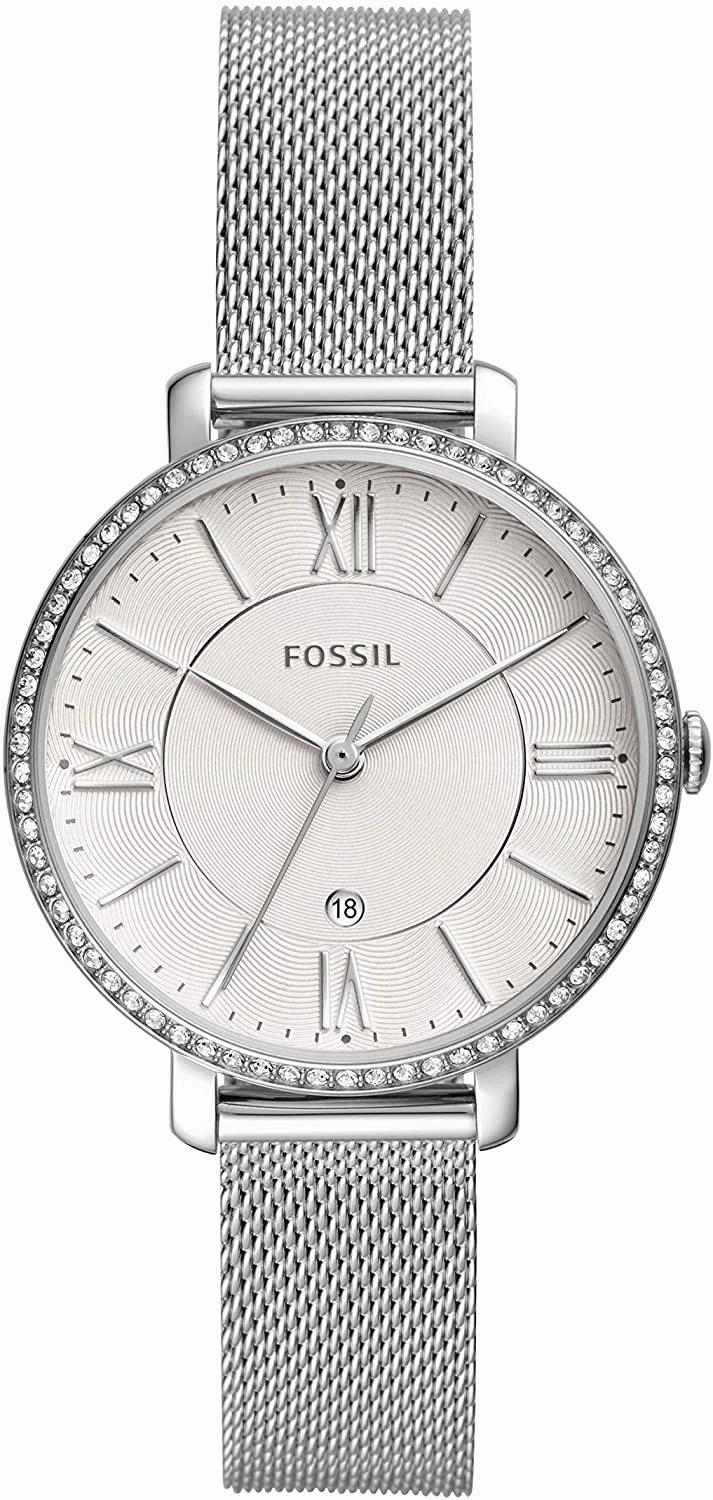 Fossil Jacqueline Three-Hand Silver Dial Womens Watch ES4627