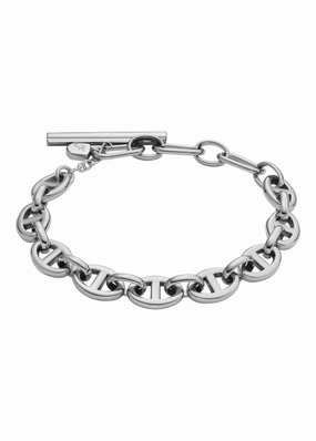 FOSSIL JEWELLERY HERITAGE D-LINK STAINLESS STEEL BRACELET JA724404