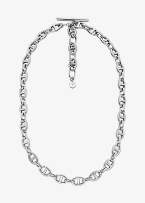 FOSSIL JEWELLERY HERITAGE D-LINK STAINLESS STEEL NECKLACE JA7242040