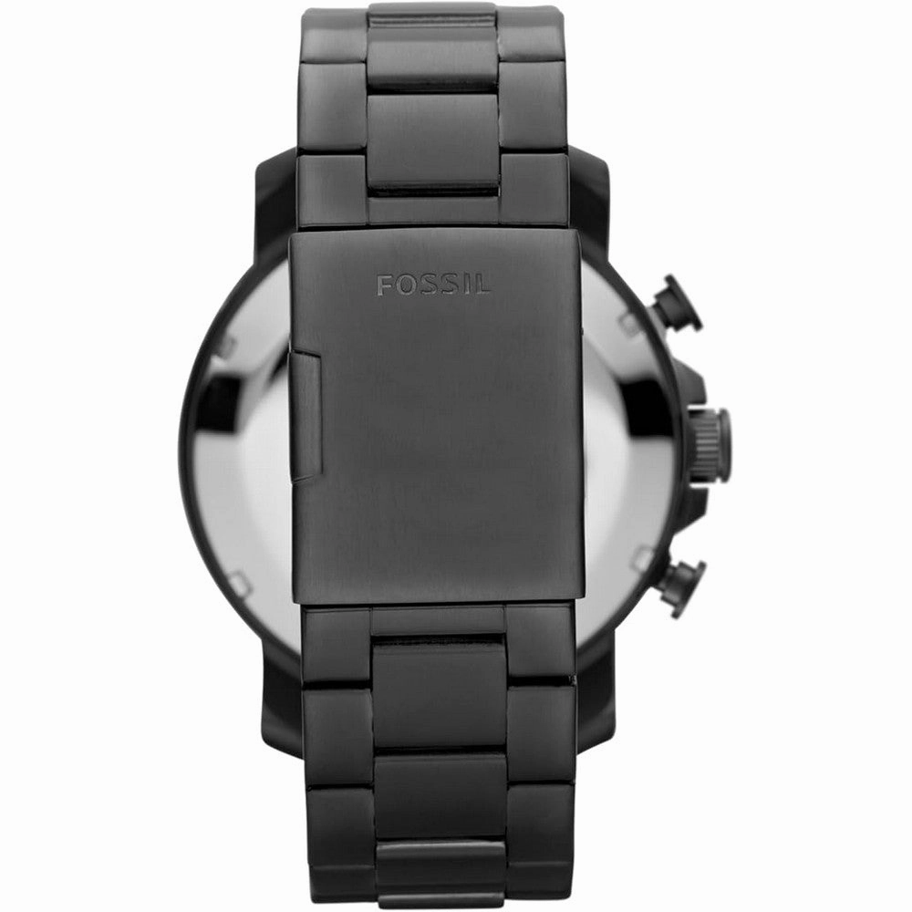 Fossil JR1437 Nate Chronograph Smoke Stainless Steel Men's Watch