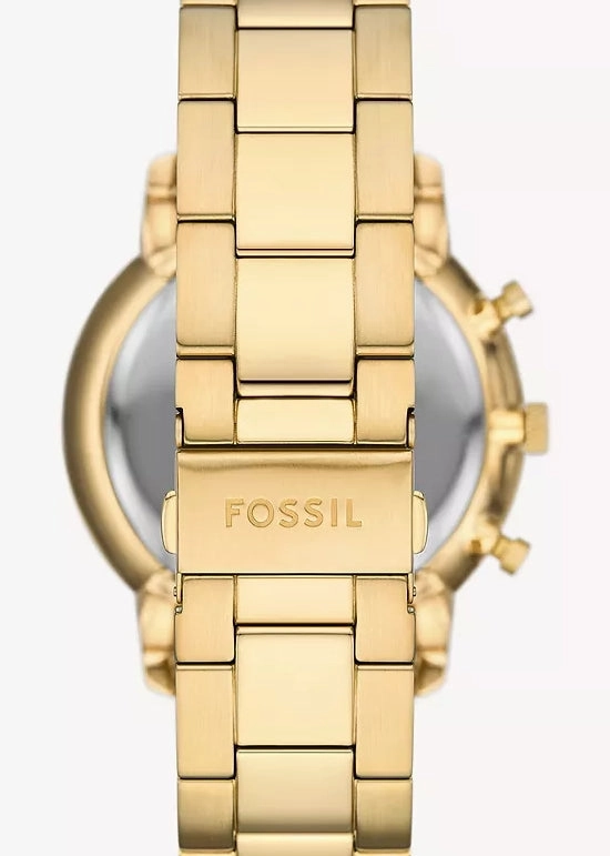 FOSSIL NEUTRA CHRONOGRAPH BLACK DIAL GOLD BRACELET FS6093