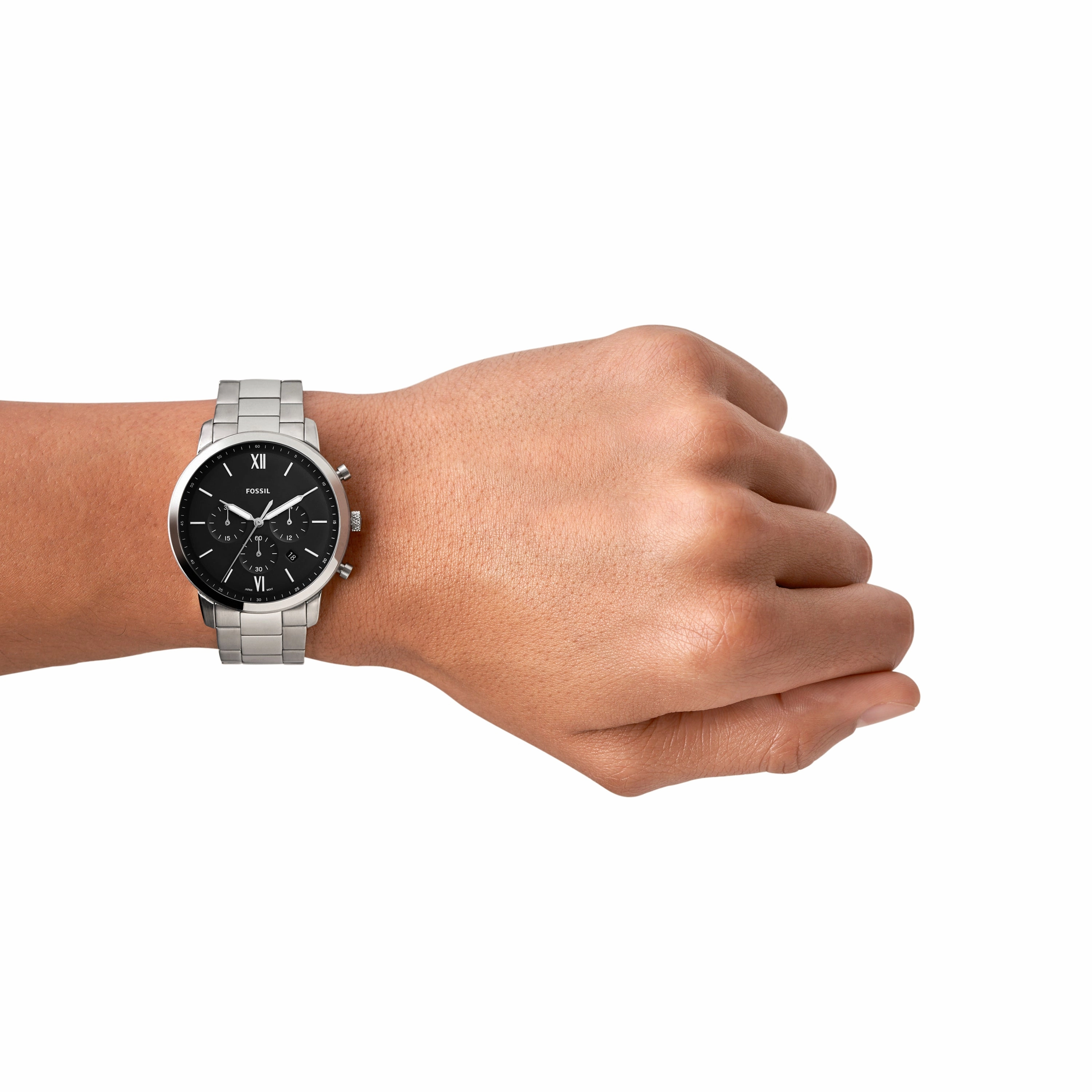 Fossil Neutra Chronograph Black Dial Stainless Steel Watch FS5384