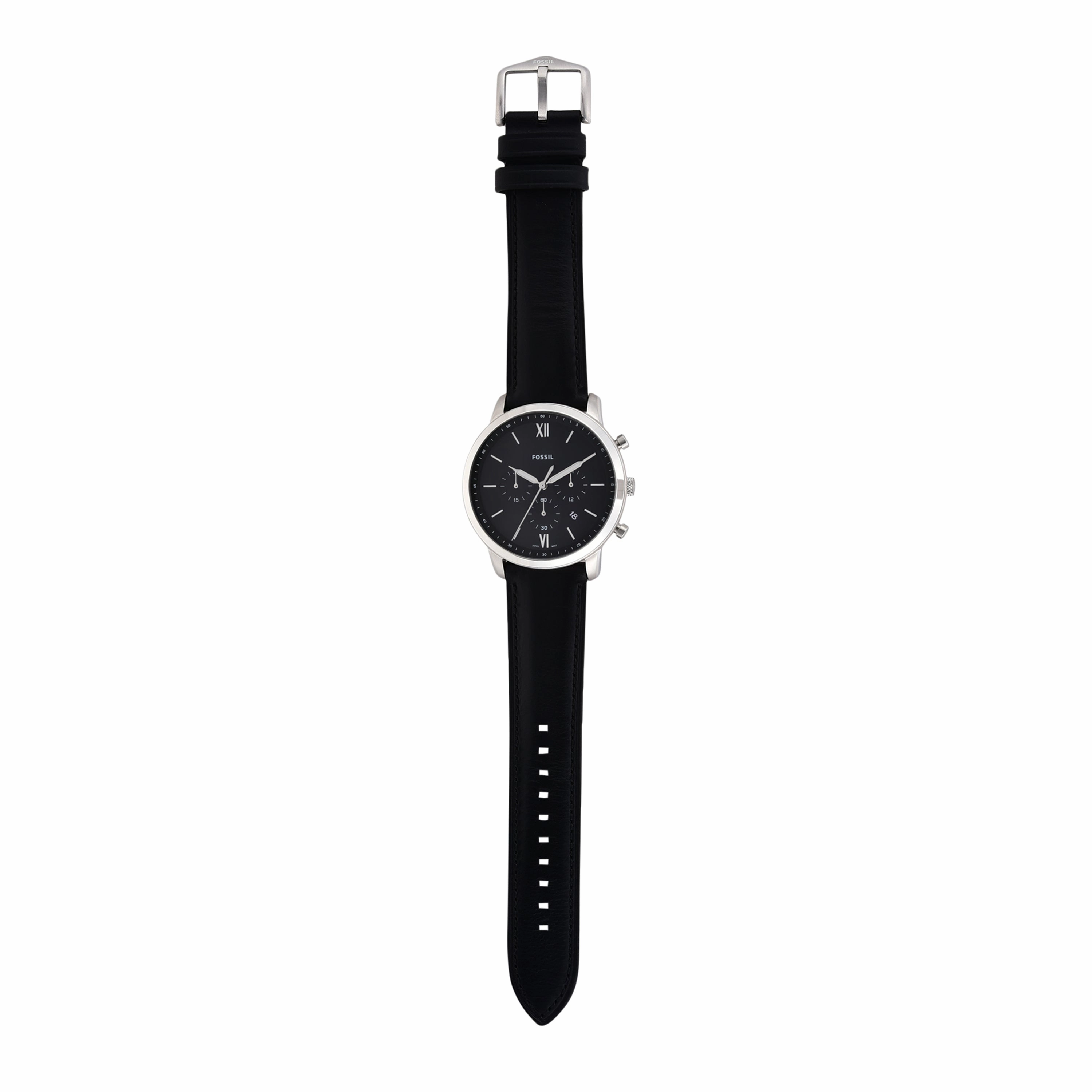 Fossil Neutra Chronograph Black Leather Watch FS5452