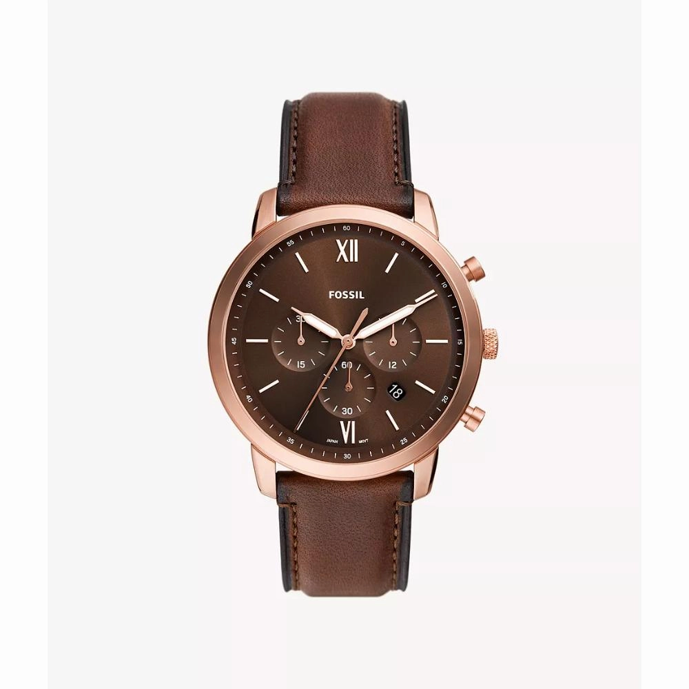 Fossil Neutra Chronograph Brown Leather Men's Watch FS6026P