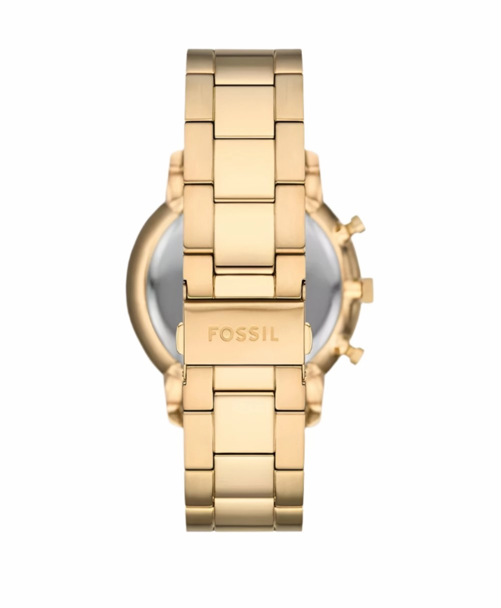 Fossil Neutra Chronograph Gold Stainless Steel Black Dial Watch FS6093