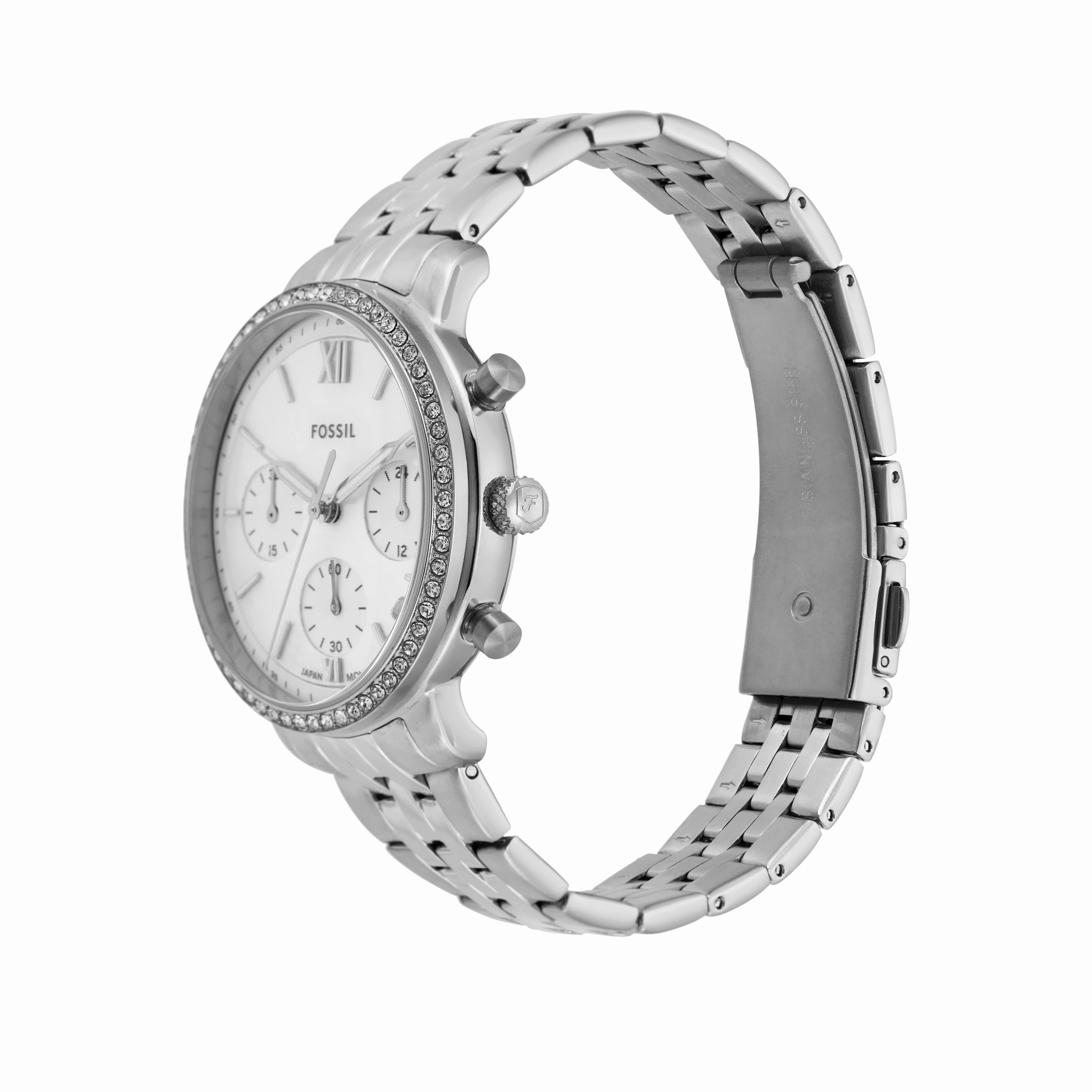 Fossil Neutra Chronograph White Dial Stainless Steel Watch ES5357